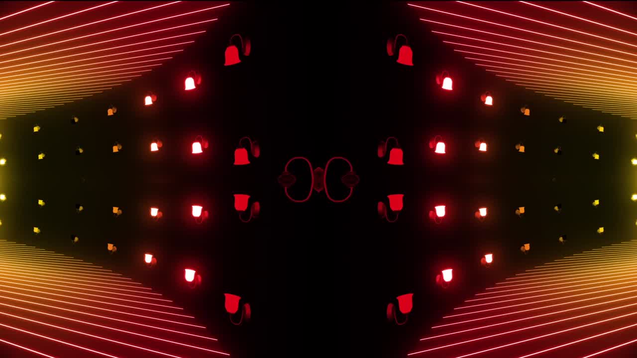 Glowing Symmetrical Tunnel