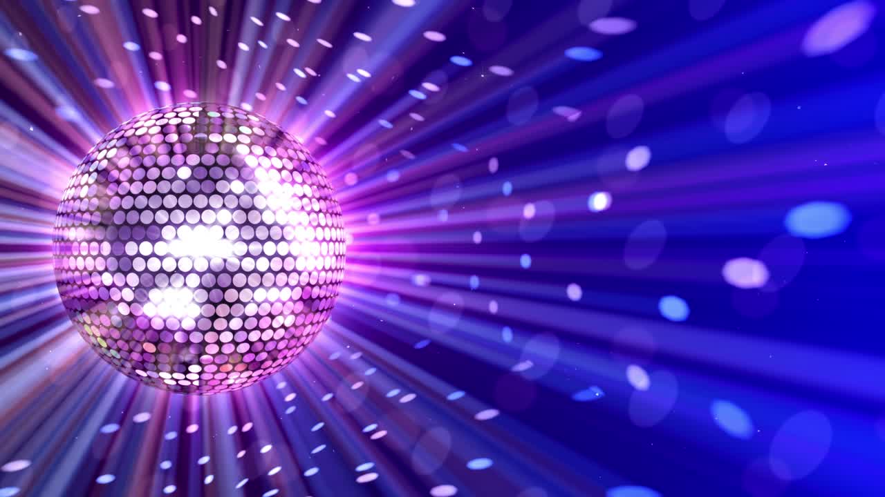 bola de espejo disco luces club de baile fiesta brillo de fondo