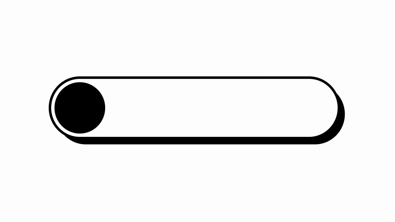Animazione minimalista di interruttore a levetta on/off