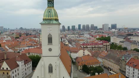 close up aerial view of st