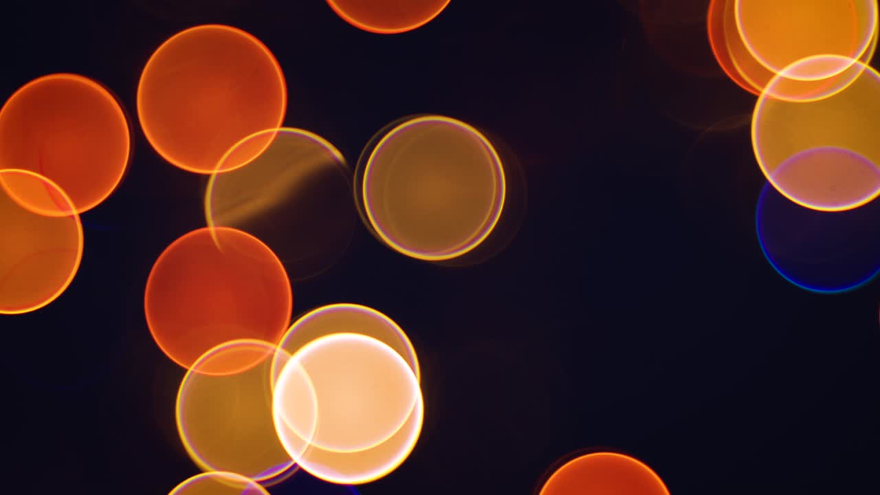 디포커스 보케 크리스마스 조명 추상적인 배경 비디오