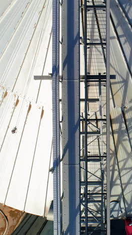 grain elevator. the modern agricultural enterprise. grain processing. storage of grain vertical video