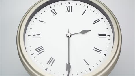 el reloj de pared de plata de lapso de tiempo muestra la hora de 2 minutos a las 3 p.m.