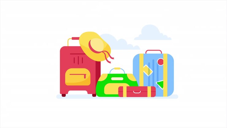 Travel Luggage and Hat