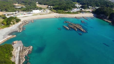 small fishing village near a rural coastline