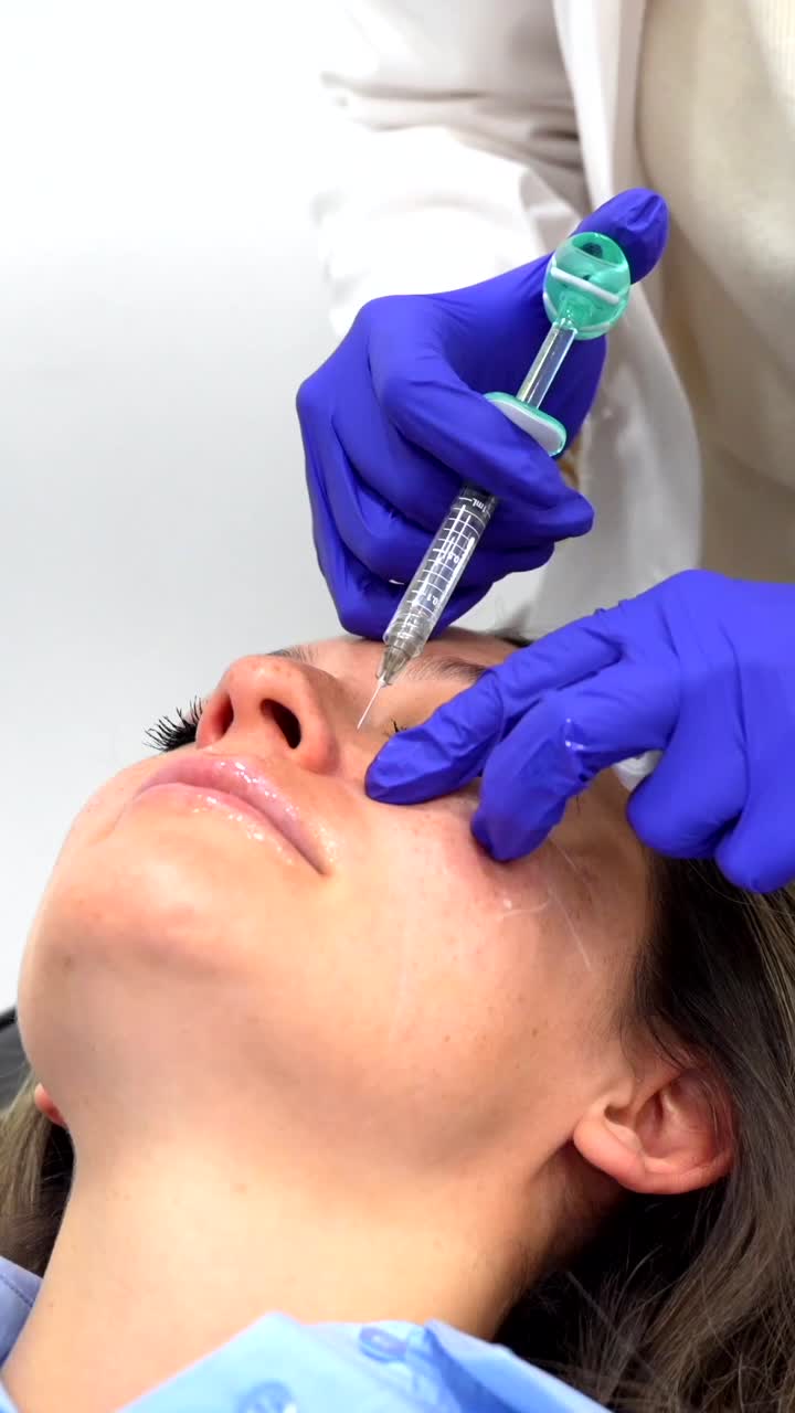 Woman Receiving Dermal Fillers for Cosmetic Procedure