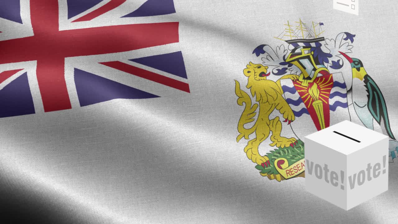 영국 남극 영토의 발 - 영국 남쪽 영토 발의 고도의 세부 사항 - 국가 발 영국 남극영토의 파동 패턴 루프 가능한 요소 - 직물 질감 및 끝없는 루프