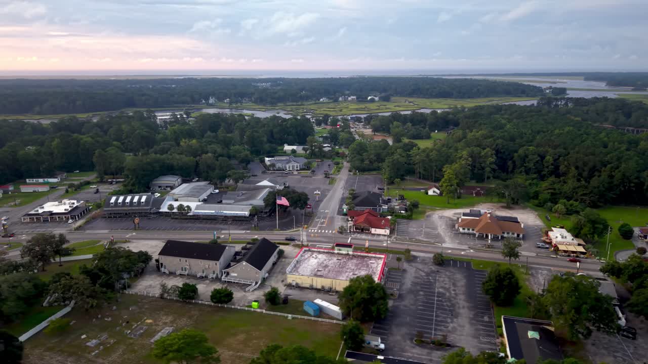 vista aérea de la órbita de calabash nc