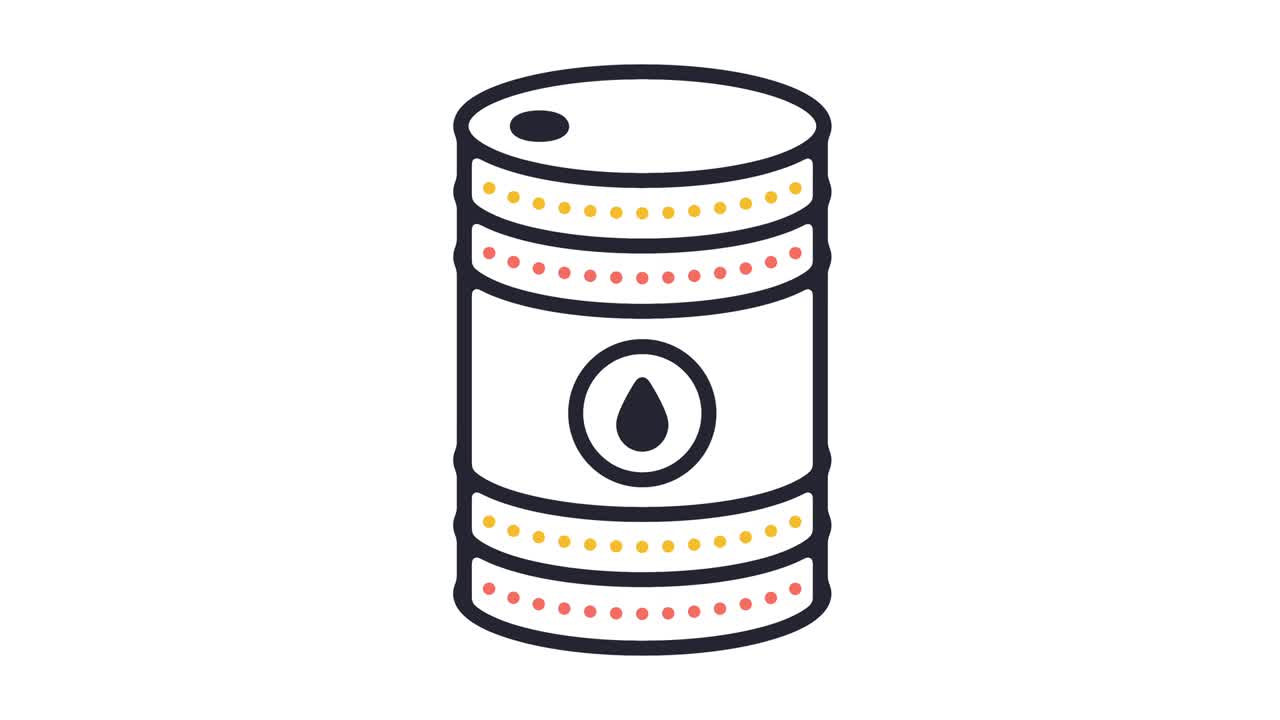 오일 배럴 아이콘 애니메이션