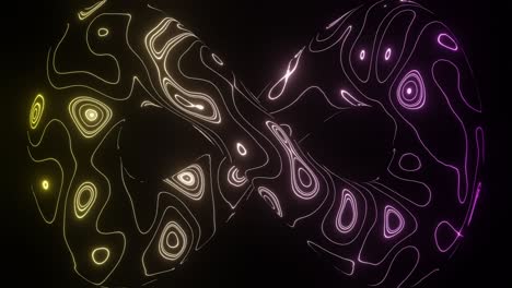 abstract infinity symbol with neon lines