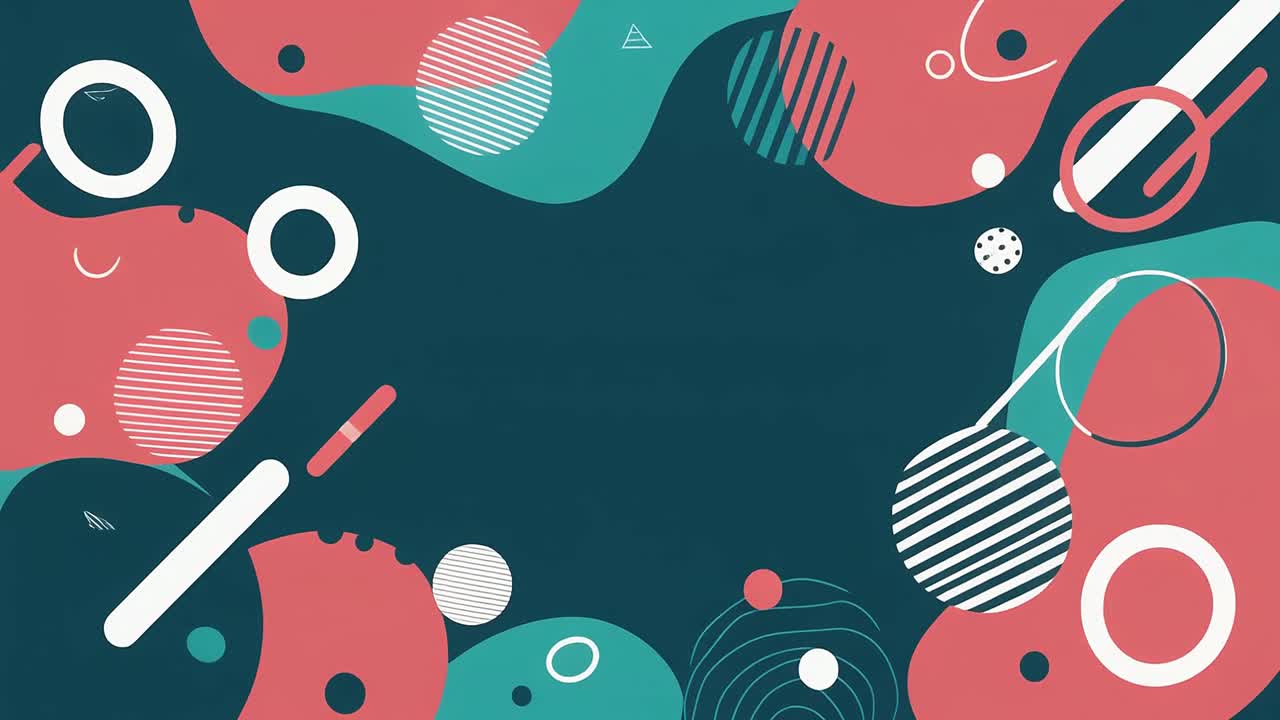 Animated Abstract Background with Dynamic Geometric Shapes