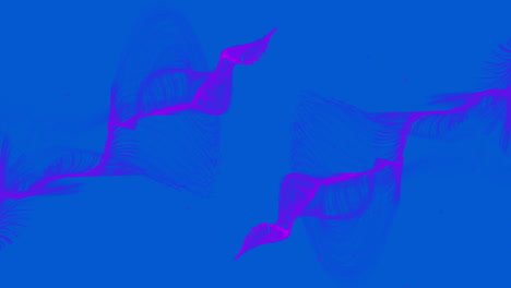 animación de rastros de luz púrpura sobre fondo azul
