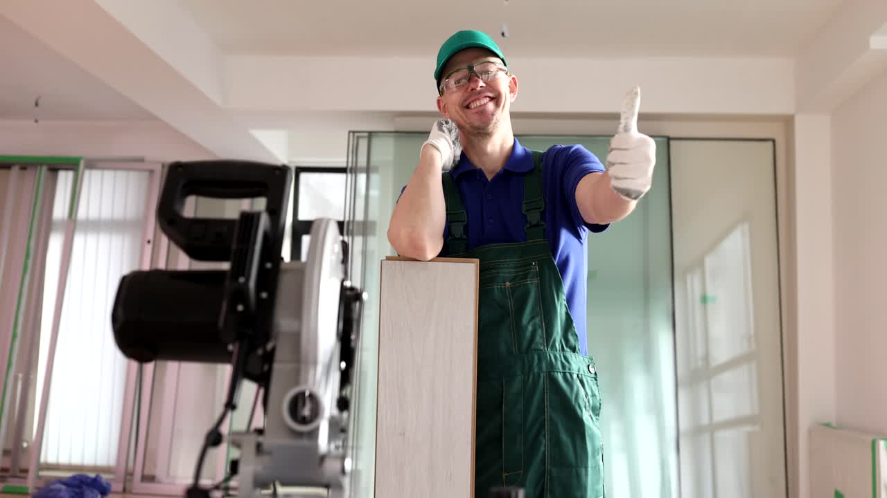 Operaio edile che esegue lavori di ristrutturazione domestica