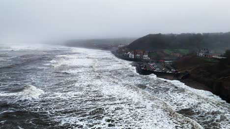 stormy winter scene