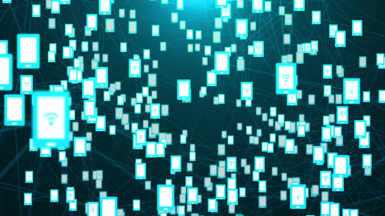 5g highspeed mobile connection data analysis abstract loop background cybersecurity digital data of