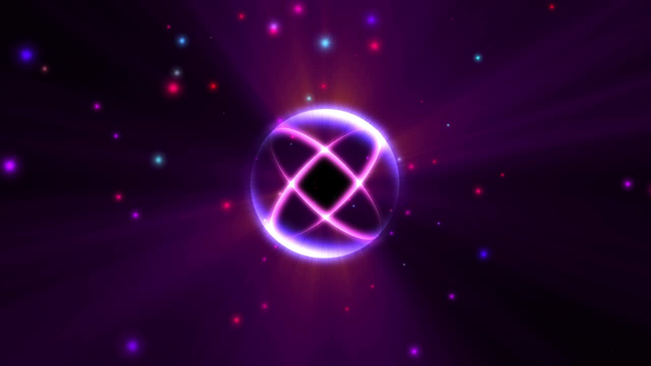 pulso de rayos de luz estelar atómico 4k