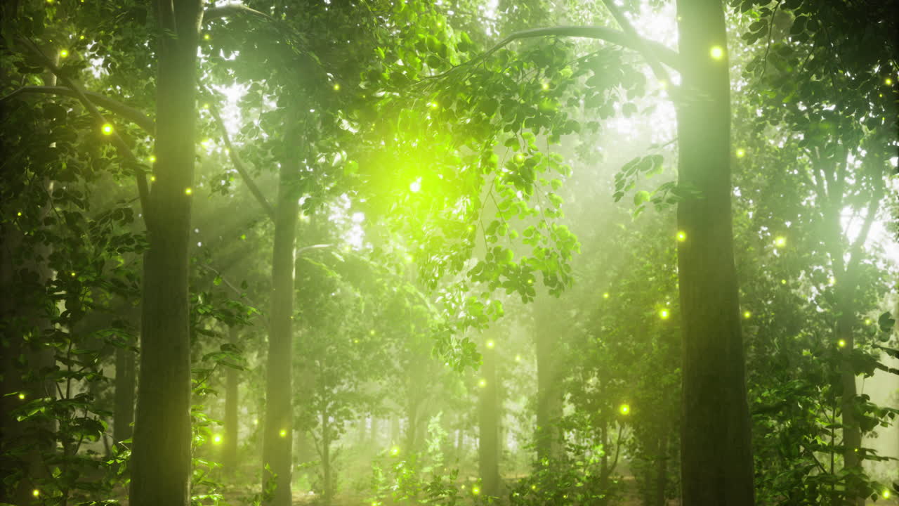빛 이 비치는 숲 의 장면