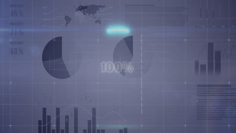 Animation-Einer-Runden-Neonform-über-100-Prozent-Text-Vor-Dem-Hintergrund-Statistischer-Datenverarbeitung