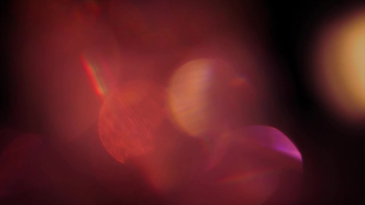 Dynamic Red and Orange Bokeh Light Leaks Overlay