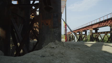 bridge construction site