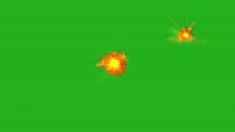 fire blasting green screen motion graphics