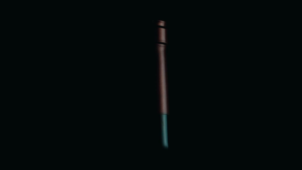 botella de vino silueta giratoria oscura