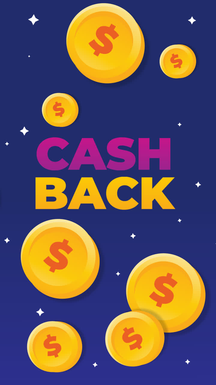 Motion Graphic of Cashback banner template