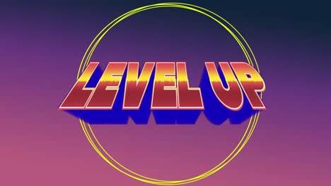 signo de nivel para un juego de arcade