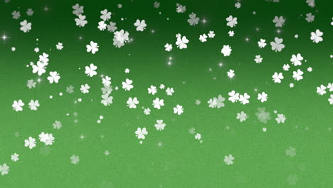 Motion-green-shamrocks-with-Saint-Patrick-Day