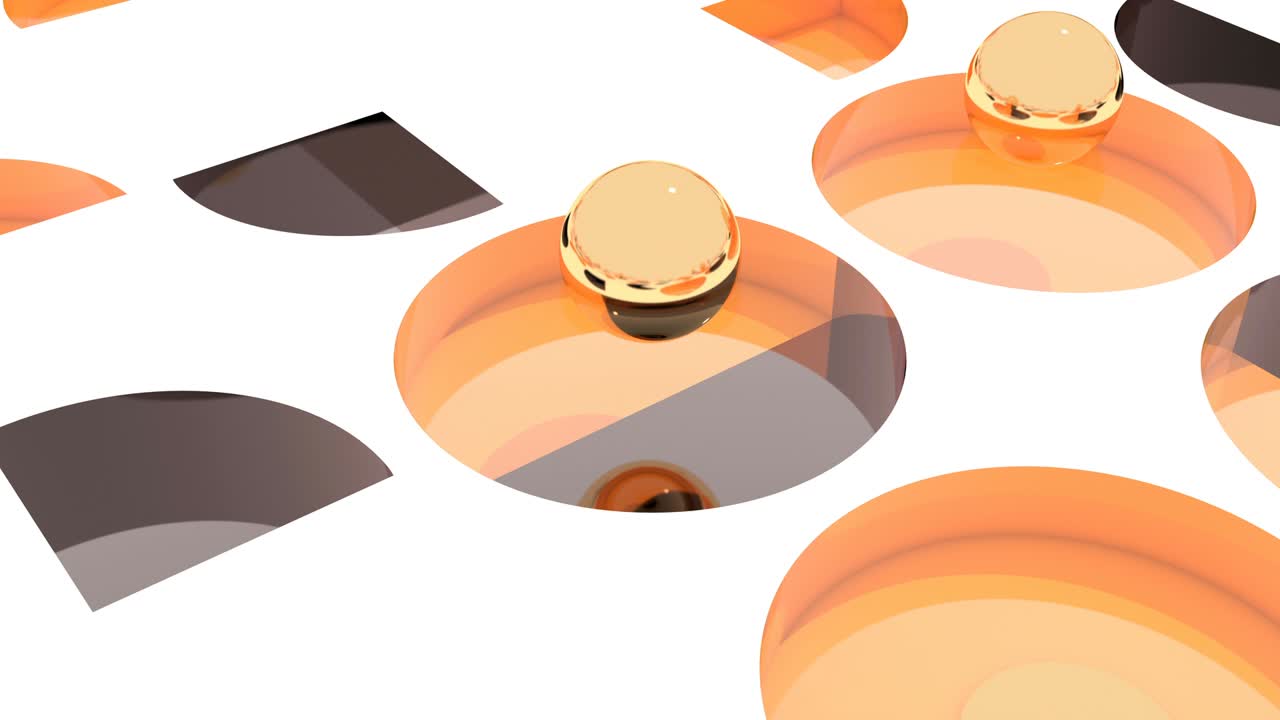 Gold sphere Motion design fluids 3d mockup advertising able to loop infinity 4k