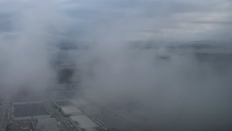 Echtzeit-Anflug-Auf-Den-Flughafen-Barcelona,-Spanien