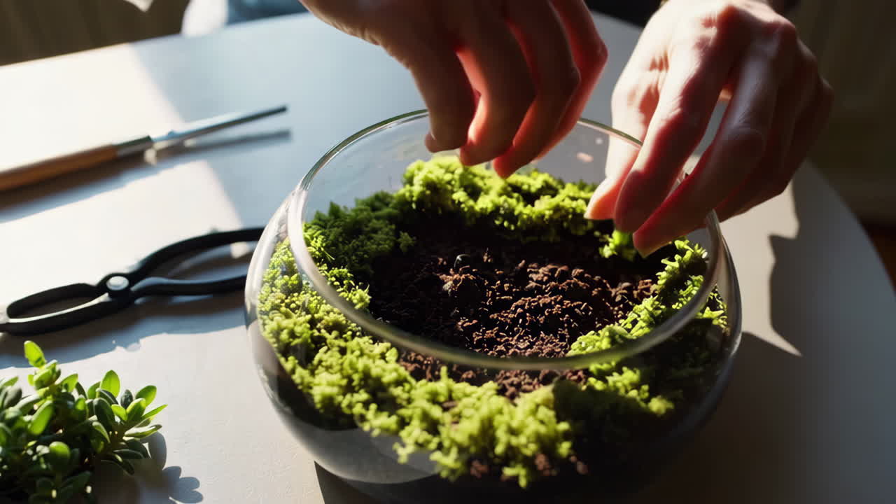 Creating a Terrarium with Moss
