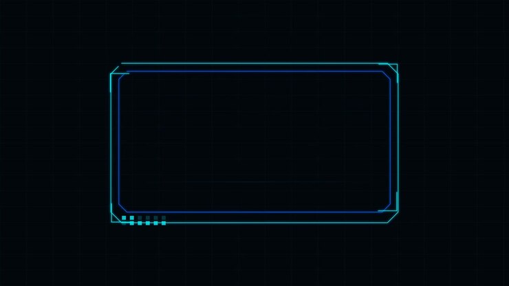 Futuristic Digital HUD Interface Frame Animation
