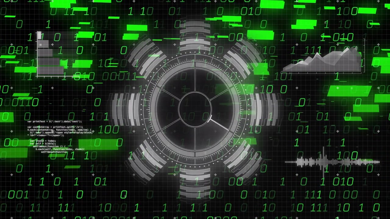 Caricamento dell'interfaccia che avvia un meccanismo circolare metallico in rotazione, con aggiornamento dei dati e visualizzazione delle metriche.