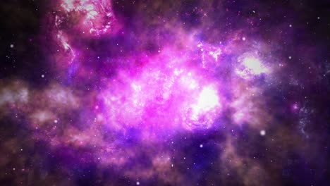 4k 3d animation space flight into a star field into the orion nebula galaxy.