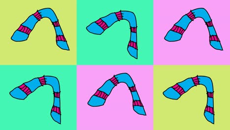 niños dibujando arte pop fondo sin costuras con tema de boomerang