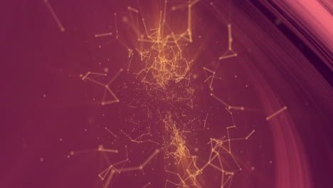 animation of constellations over purple texture background
