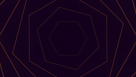 Vibrant hexagonal pattern with neon lines on a black and red background