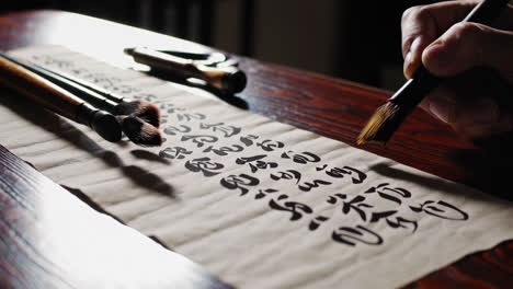 chinese calligraphy practice