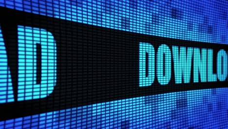 download button on a digital display
