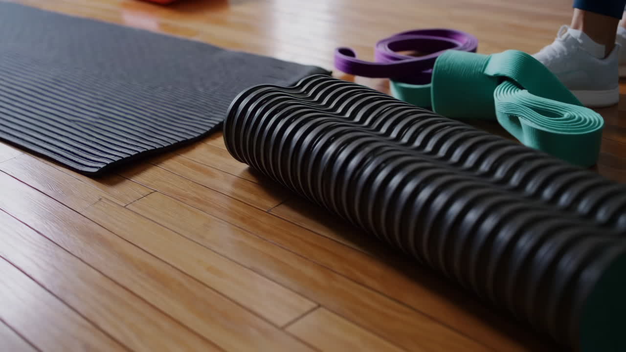 Yoga Mat and Exercise Equipment