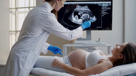 pregnant woman ultrasound appointment