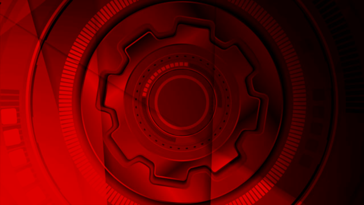 animación de video abstracto futurista de tecnología roja oscura