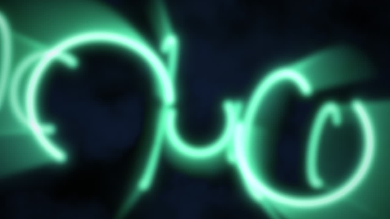 círculos de club de color verde neón