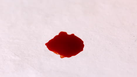 blood dropping on white surface