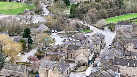 Pateley-Bridge-Stadt-North-Yorkshire-Großbritannien-Luft