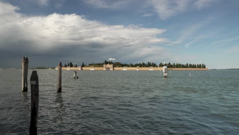 the island of san michele in venice viewed from fondamente nove