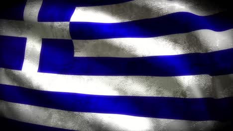 grecia el bucle de la bandera grungy