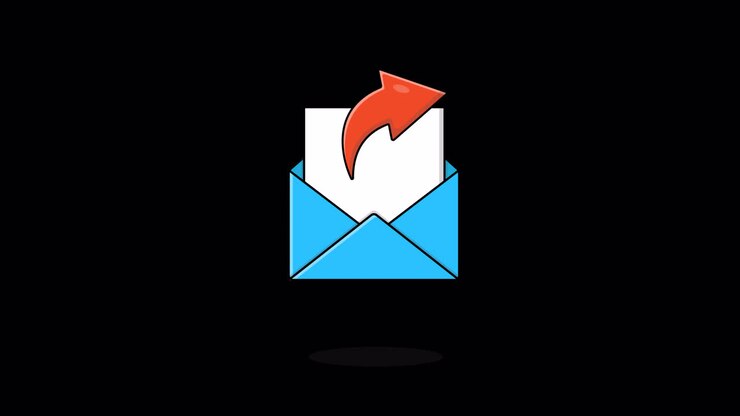 Animated Email Envelope with Share or Reply Icon