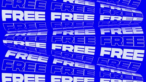 bucle de fondo de animación promocional azul brillante gratuito. rollos de palabras perceptibles firman banner para publicidad promocional. video de anuncio de marketing cinético de redes sociales llamativo gratuito.